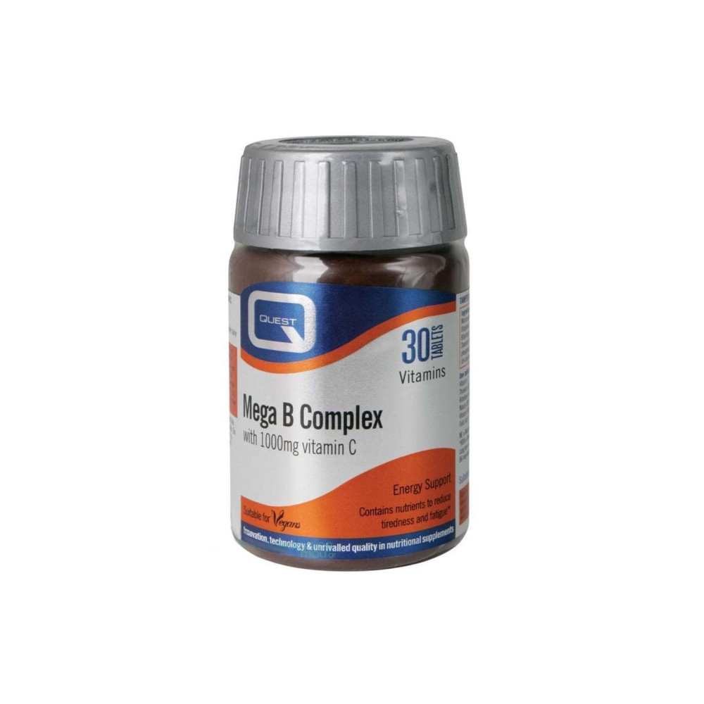 Preview 2 of Quest Mega B Complex plus Vitamin C 1000mg 30tabs - Ενέργεια και τόνωση