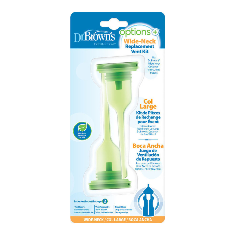 Preview 2 of Dr. Brown's Ανταλλακτικό Βάση-Σωλήνας Ροής για Μπιμπερό με Φαρδύ Λαιμό 2τμχ