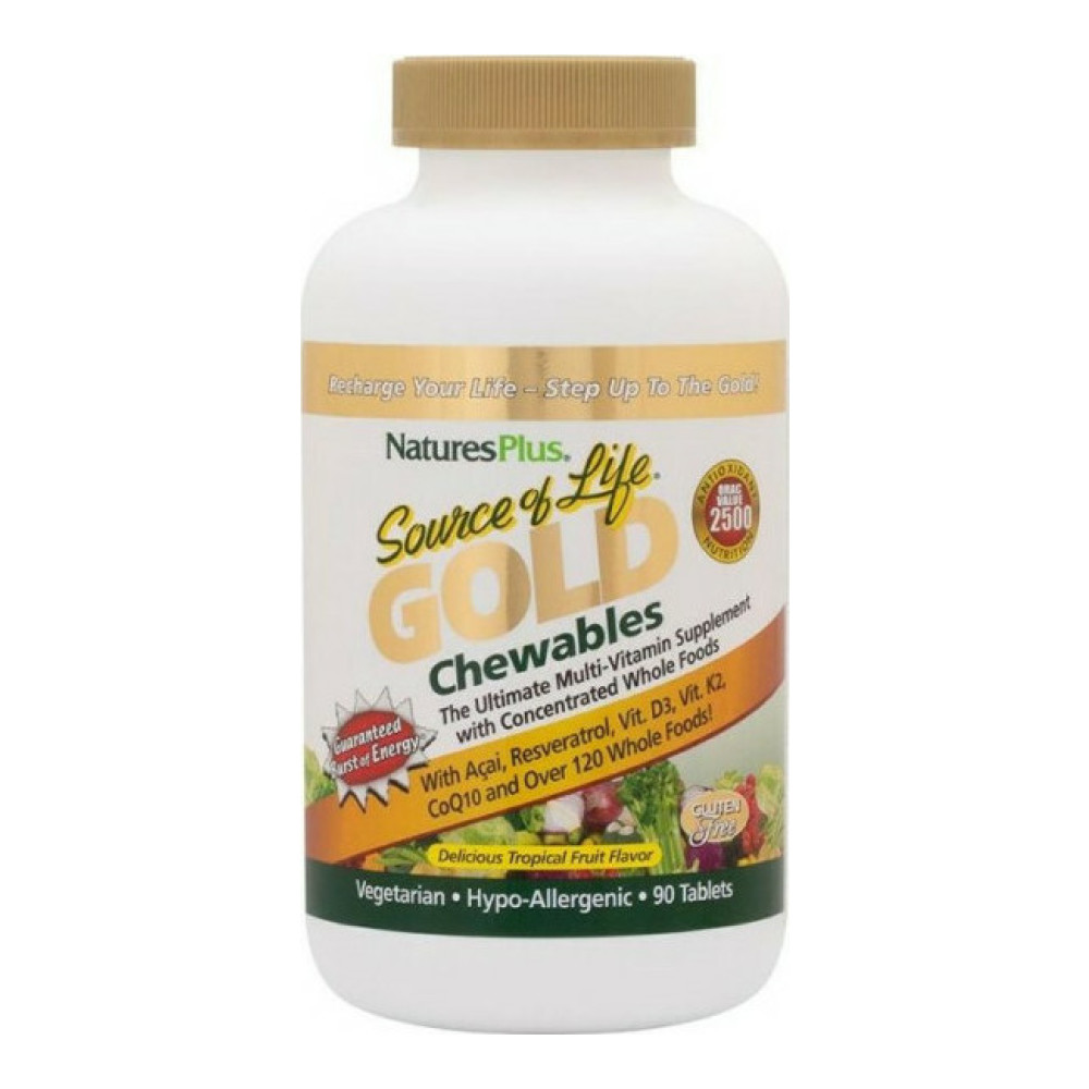 Nature's Plus Source of life Gold Chewables 90 Μασώμενες Ταμπλέτες