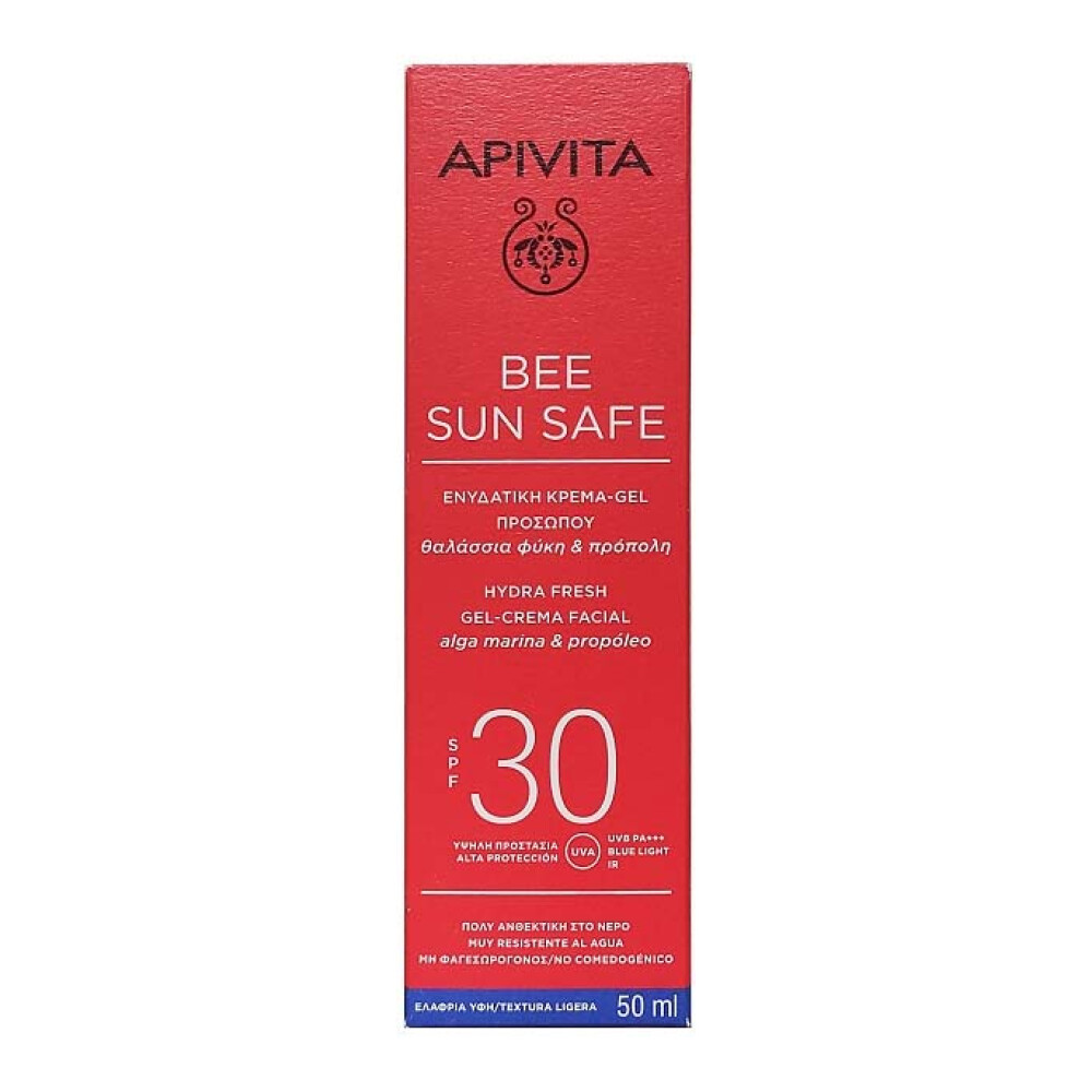 Preview 2 of Apivita Bee Sun Safe Hydra Gel-Cream Ενυδατική Κρέμα Προσώπου Ελαφριάς Υφής SPF30 50ml