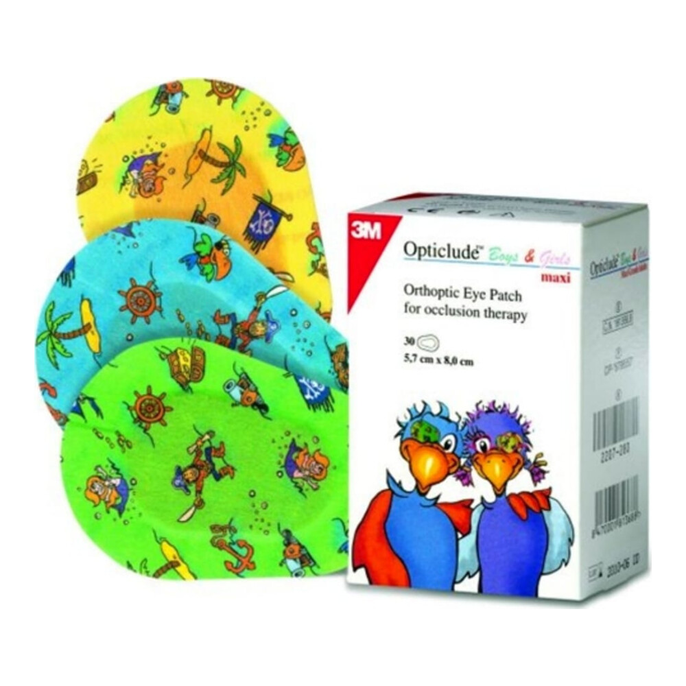 Επίπεδο 3 Opticlude Boys & Girls Maxi Οφθαλμικός Ορθοπτικός Επίδεσμος 20τμχ 5.7cm x 8.0cm