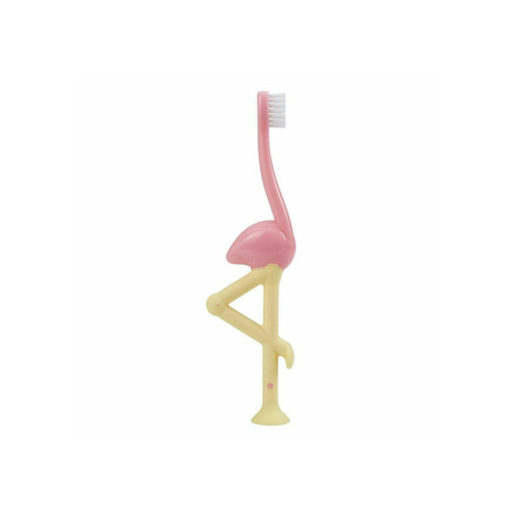Dr. Brown's Toddler Toothbrush with Soft Bristles Παιδική Οδοντόβουρτσα Ροζ Flamingo Μαλακή για 1-4 Ετών [HG.058] 1 Τεμάχιο