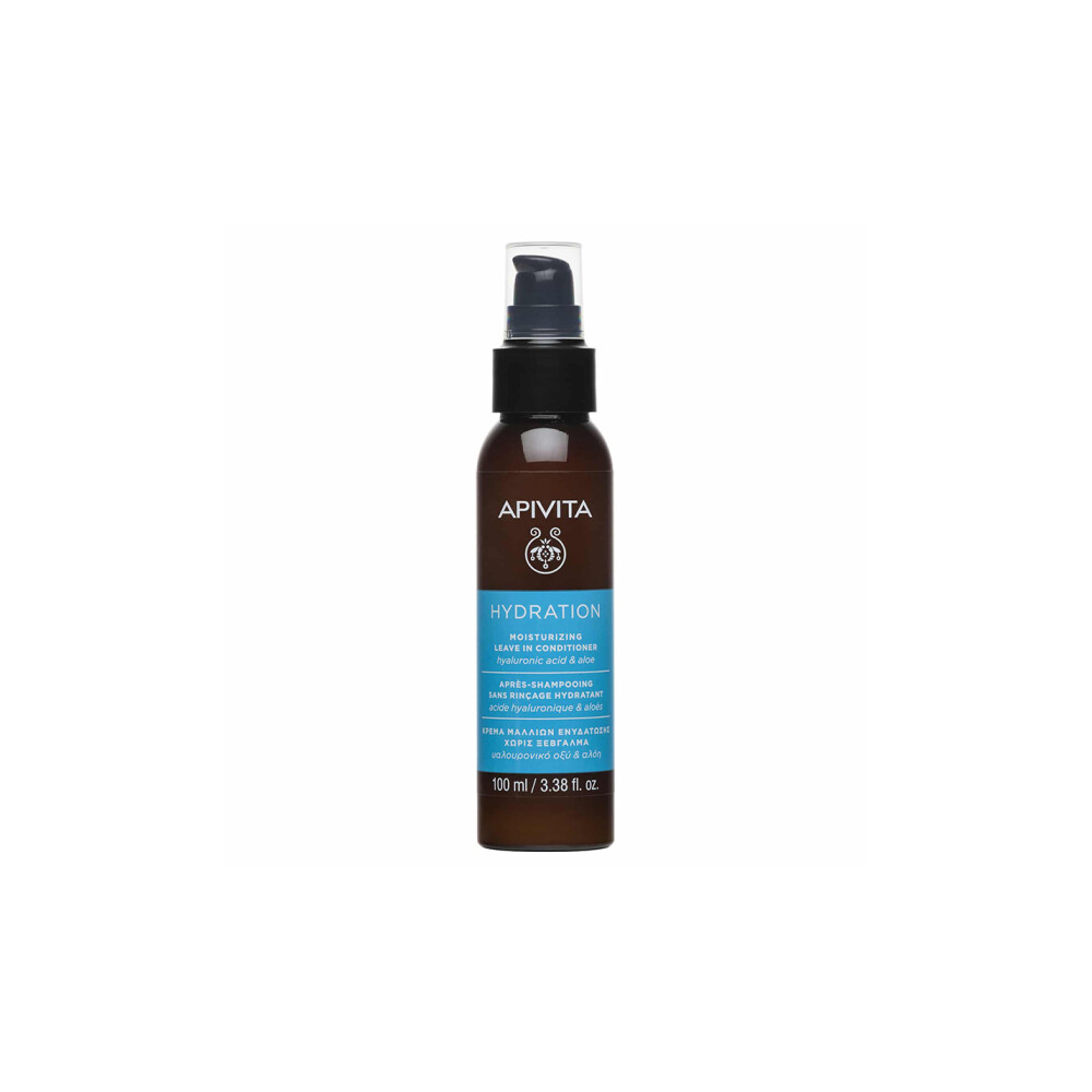 Apivita Hydration Moisturizing Leave In Conditioner Κρέμα Μαλλιών με Υαλουρονικό Οξύ & Αλόη 100ml