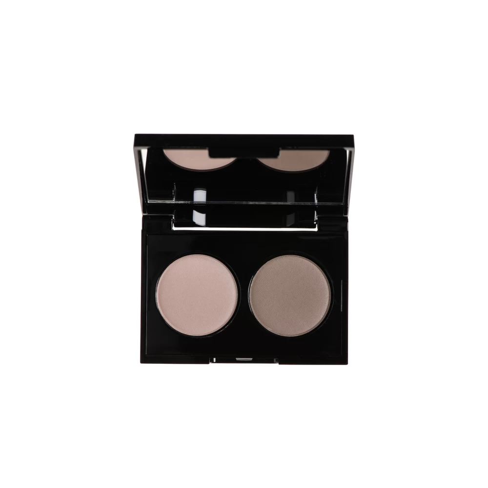 Korres Volcanic Minerals Velvet Dual Παλέτα με Σκιές Ματιών σε Στερεή Μορφή Grey Taupe 38 3gr