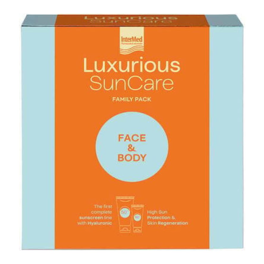 Intermed Luxurious Sun Care Family Pack Face SPF50 Αντηλιακό Προσώπου 75ml & Body SPF50 Αντηλιακό Σώματος 200ml
