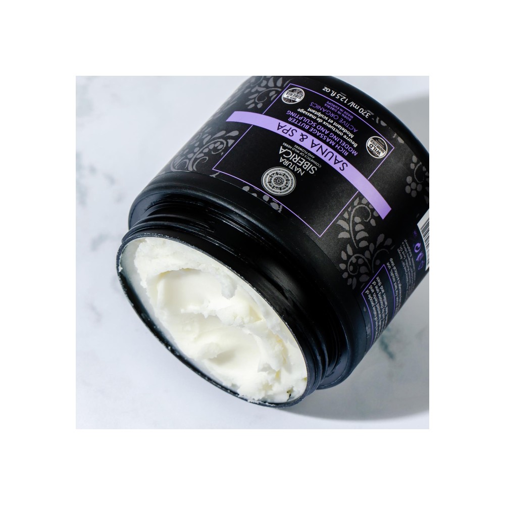 Preview 3 of Natura Siberica Sauna & Spa Rich Massage Butter Modeling & Sculpting Πλούσιο Βούτυρο για Μασάζ Κατά της Κυτταρίτιδας 370ml