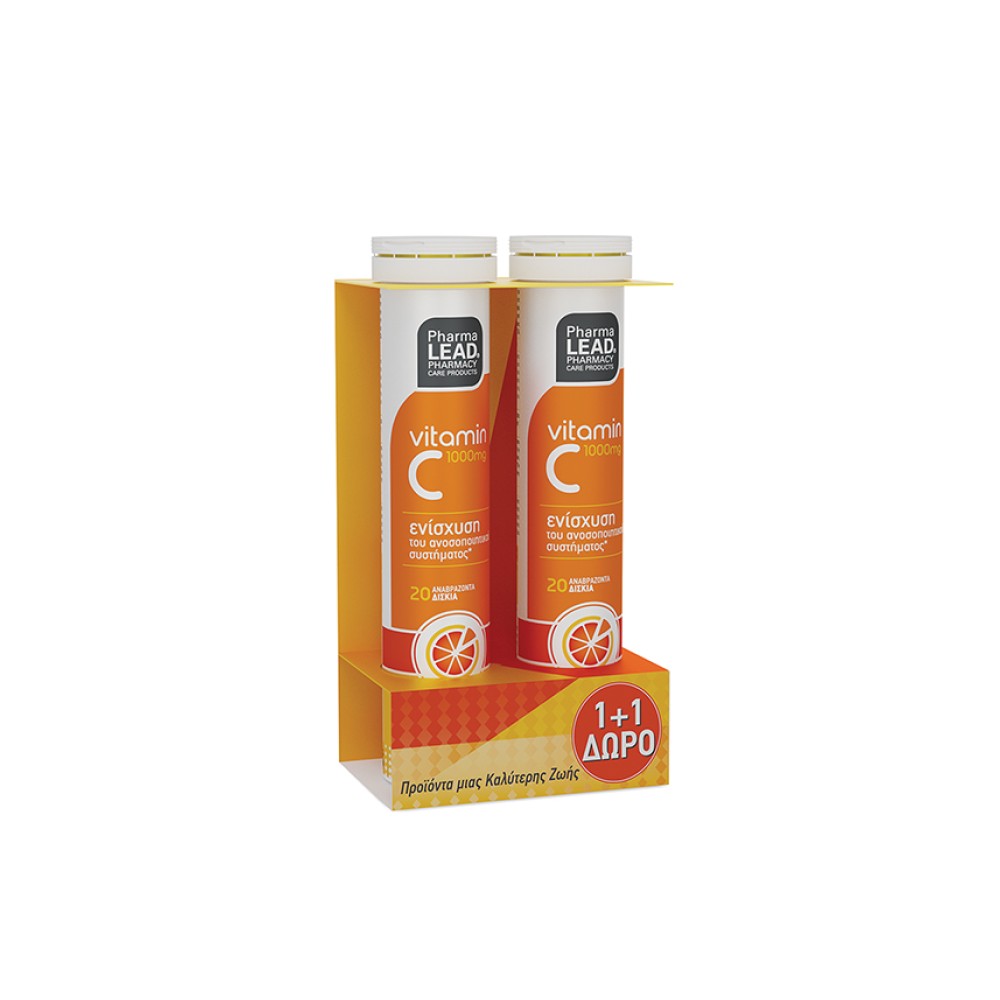 Nutralead Pharmalead Πακέτο Προσφοράς με Vitamin C 1000mg για Ενίσχυση του Ανοσοποιητικού, 2 x 20eff. tabs