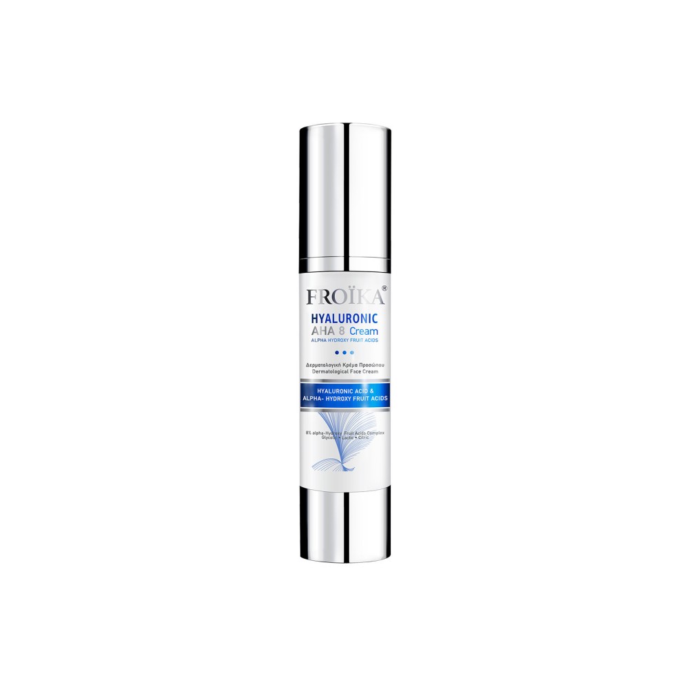 Froika Hyaluronic Aha-8 Cream-Aπολεπιστική Eνυδατική Aντιγηραντική Kρέμα Προσώπου 50ml