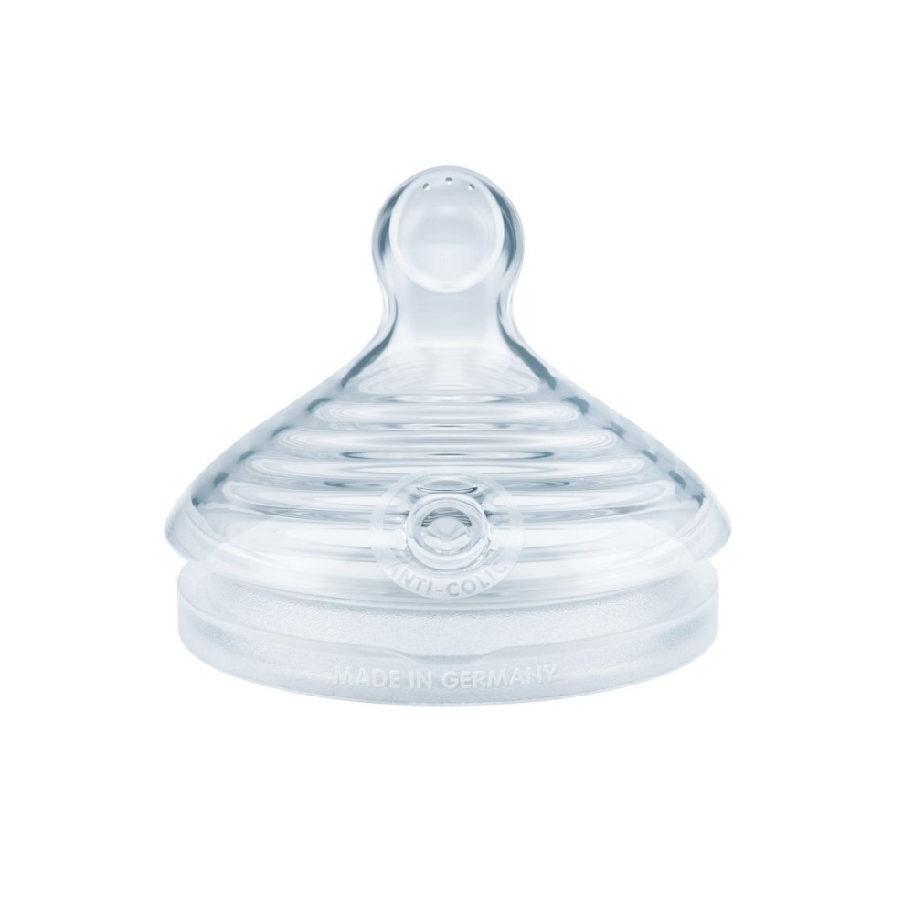 Preview 2 of Nuk For Nature Θηλή από Σιλικόνη Μικρής Ροής για 0+ μηνών (2τμχ) small