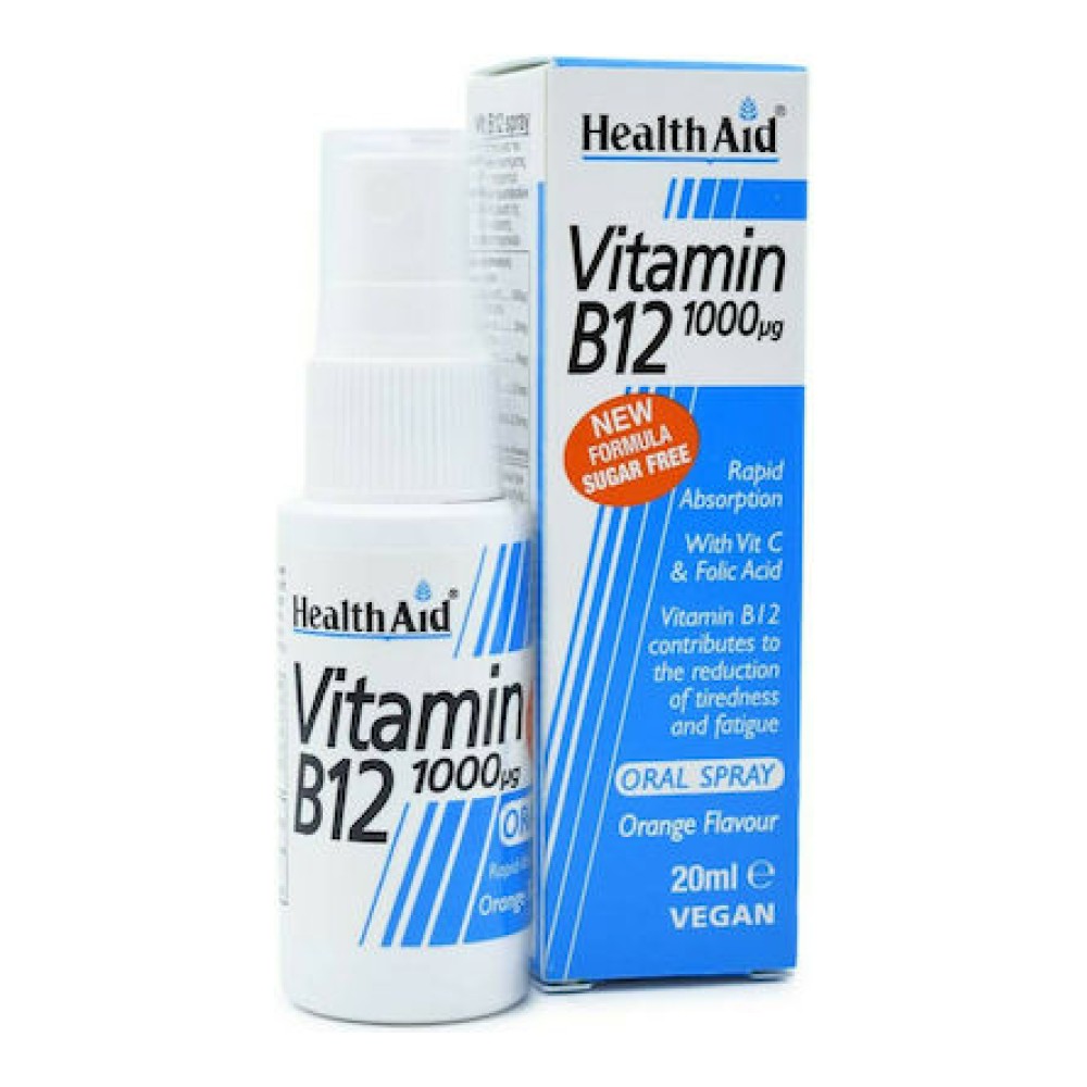 Health Aid Vitamin B12 1000μg Oral Spray Πορτοκάλι 20ml