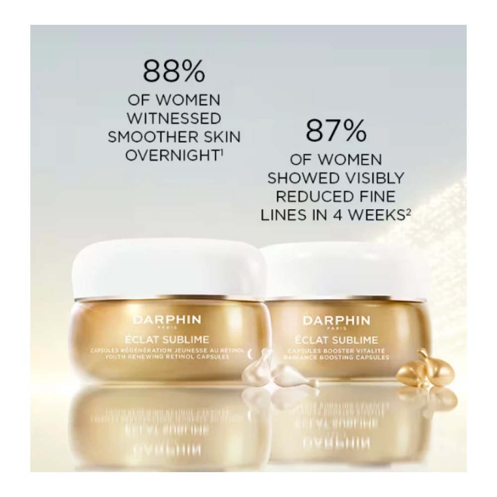 Preview 4 of Darphin Éclat Sublime Youth Renewing Retinol Capsules Φόρμουλα Ρετινόλης Νυκτός Κατά των Ρυτίδων 60 Κάψουλες