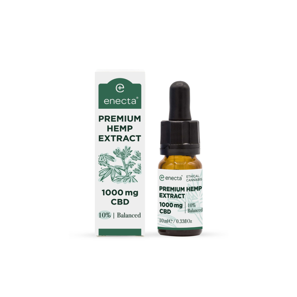 Enecta Premium Extract Έλαιο Κάνναβης σε Σταγόνες 1000mg με 10% CBD 10ml