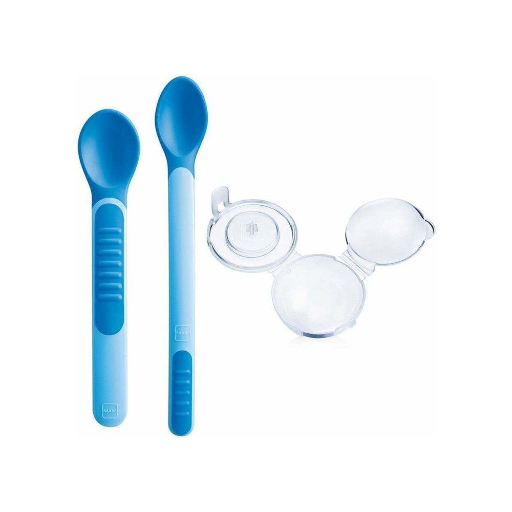 Preview 2 of Mam Βρεφικό Σετ με Κουτάλια σε Θήκη Μπλέ 2τμχ