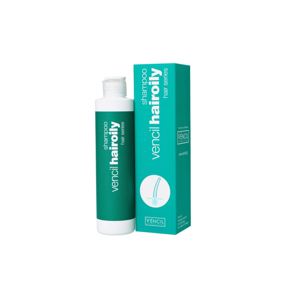 Vencil Hairoily Shampoo Σαμπουάν για λιπαρά μαλλιά και για την αντιμετώπιση της Σμηγματορροϊκής δερματίτιδας 170ml
