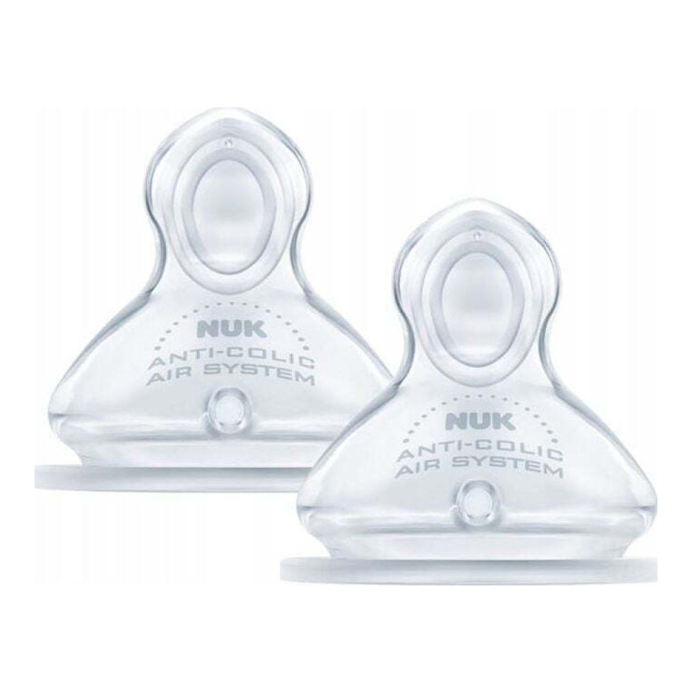 Preview 2 of Nuk First Choice+ Θηλές Σιλικόνης 6-18 Μηνών Μέγεθος Medium 2 τεμάχια
