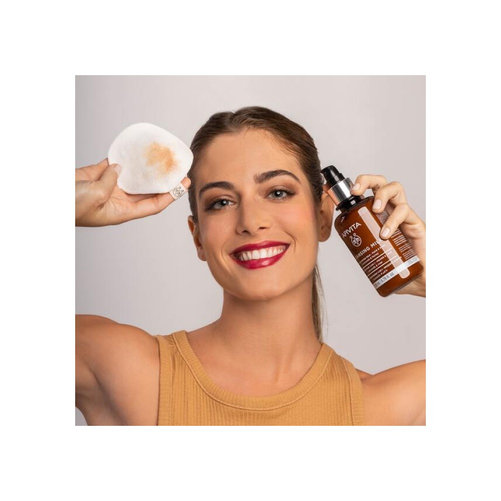 Preview 6 of Apivita Cleansing Γαλάκτωμα 3 σε 1 Πρόσωπο & Μάτια Καθαρισμός-Τόνωση-Ντεμακιγιάζ Με Χαμομήλι & Μέλι 200ml