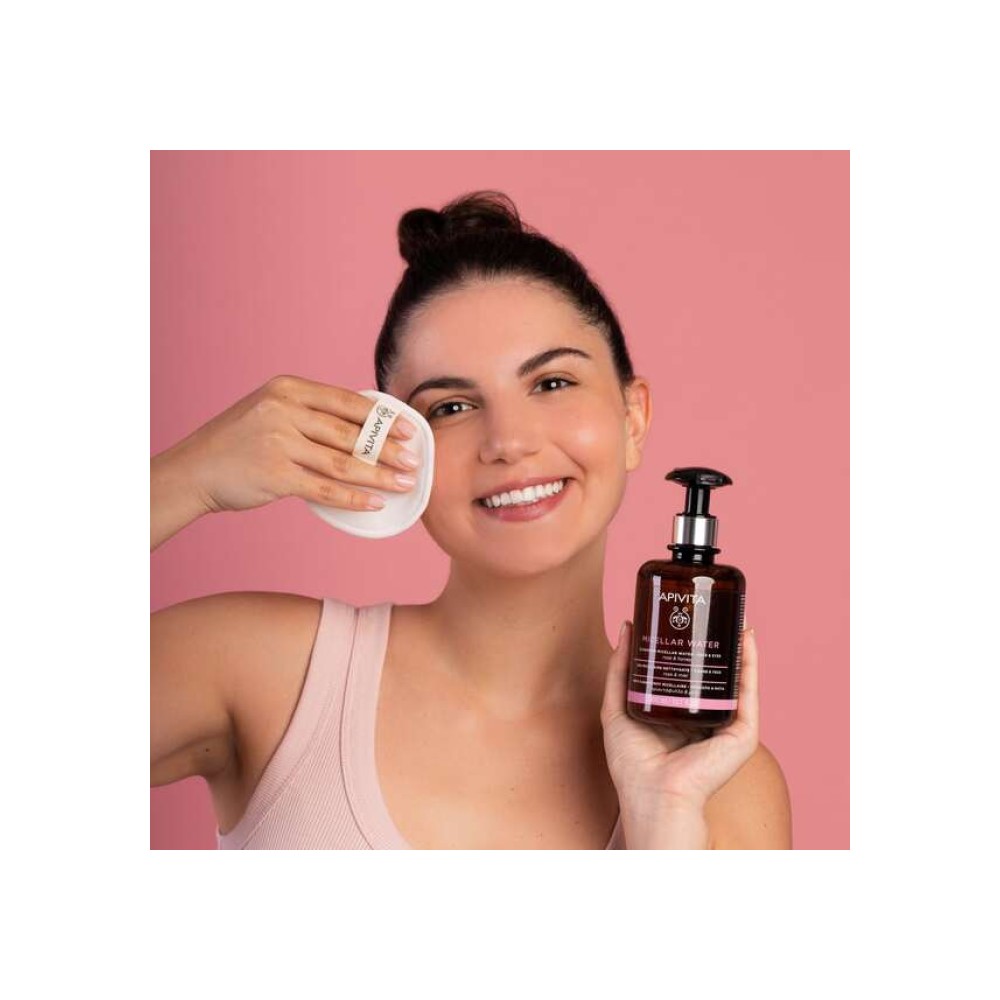 Preview 5 of Apivita – Νερό Καθαρισμού Micellaire για Πρόσωπο και Μάτια με Τριαντάφυλλο και Μέλι 300ml