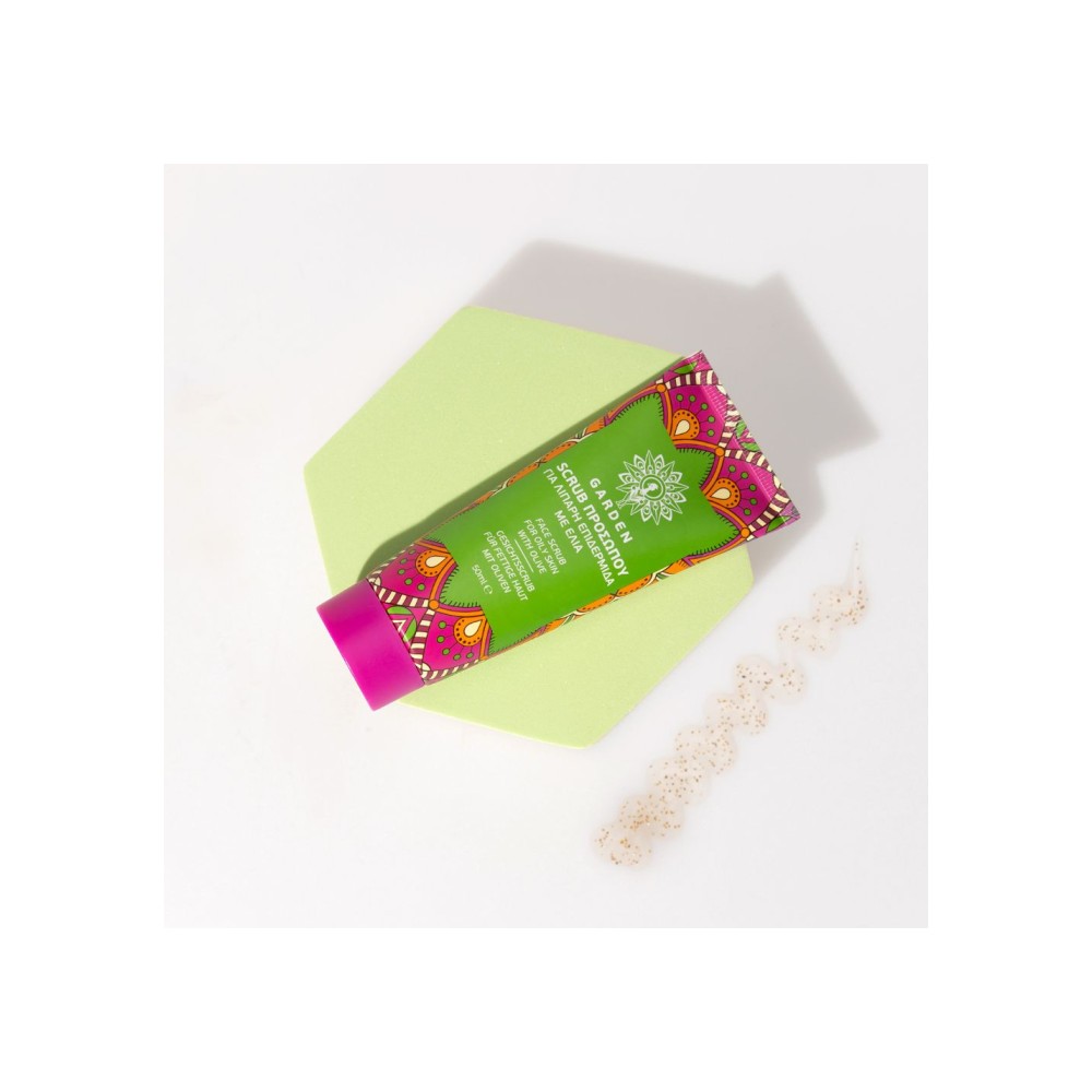 Preview 2 of Garden Of Panthenols Scrub Προσώπου Για Λιπαρή Επιδερμίδα Με Ελιά 50ml.