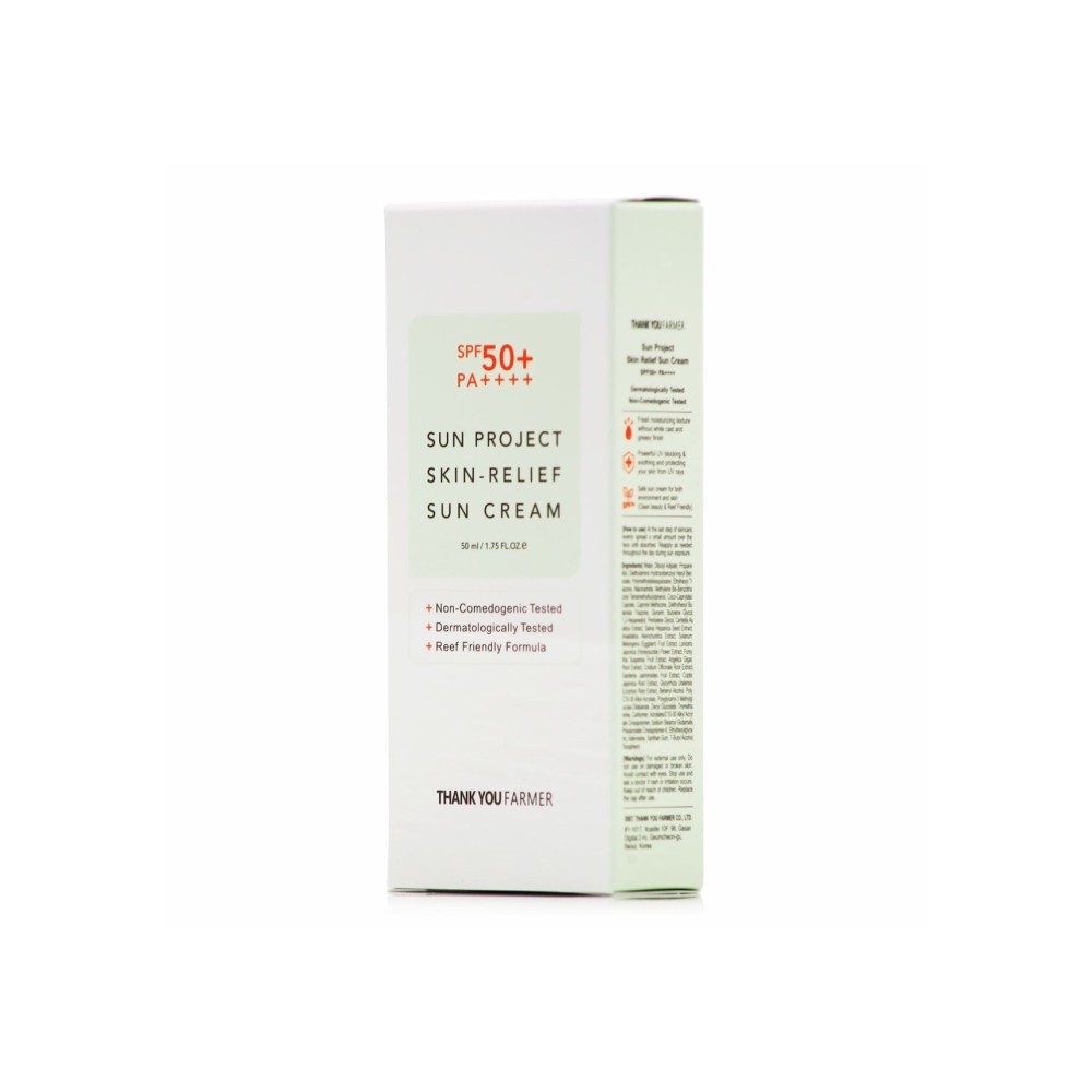 Preview 4 of Thank you Farmer Sun Project Skin Relief Sun Cream SPF50+ Αντηλιακό Προσώπου 50ml