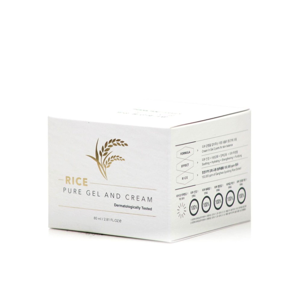 Preview 2 of Thank You Farmer Rice Pure Θρεπτική Κρέμα & Τζελ Προσώπου Με Εκχύλισμα Ρυζιού 80ml