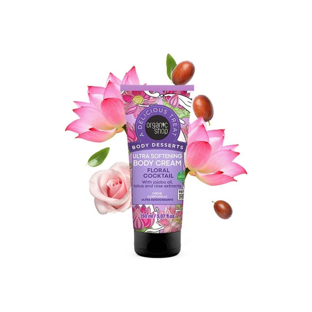 Preview 2 of Organic Shop Body Desserts Body Cream Floral Cocktail, Κρέμα Σώματος 150ml