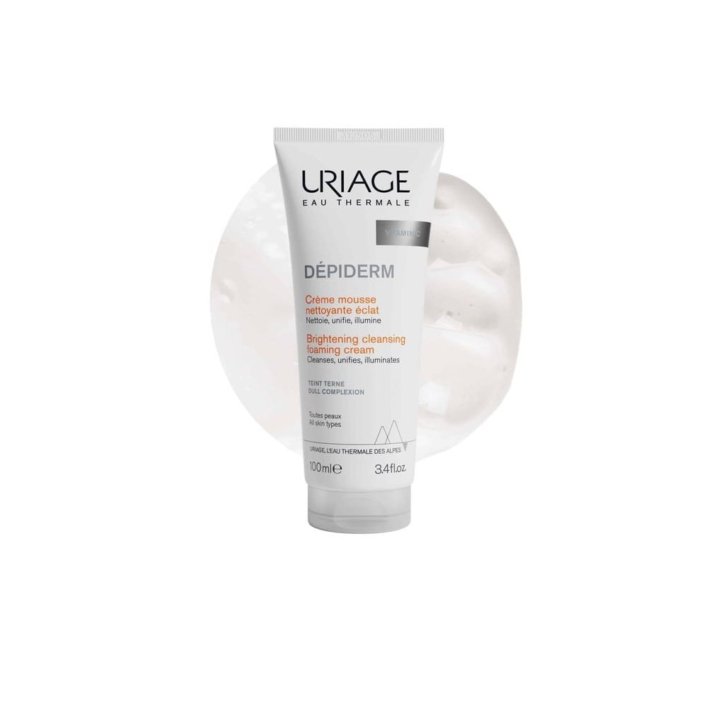 Preview 2 of Uriage Depiderm Brightening Cleansing Foaming Cream Αφρός Καθαρισμού & Λάμψης 100ml
