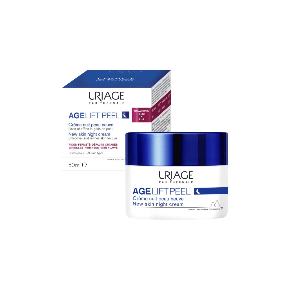 Preview 2 of Uriage Age Lift Peel Face Night Cream Απολεπιστική Κρέμα Προσώπου Νύκτος με Αντιγηραντική Δράση 50ml