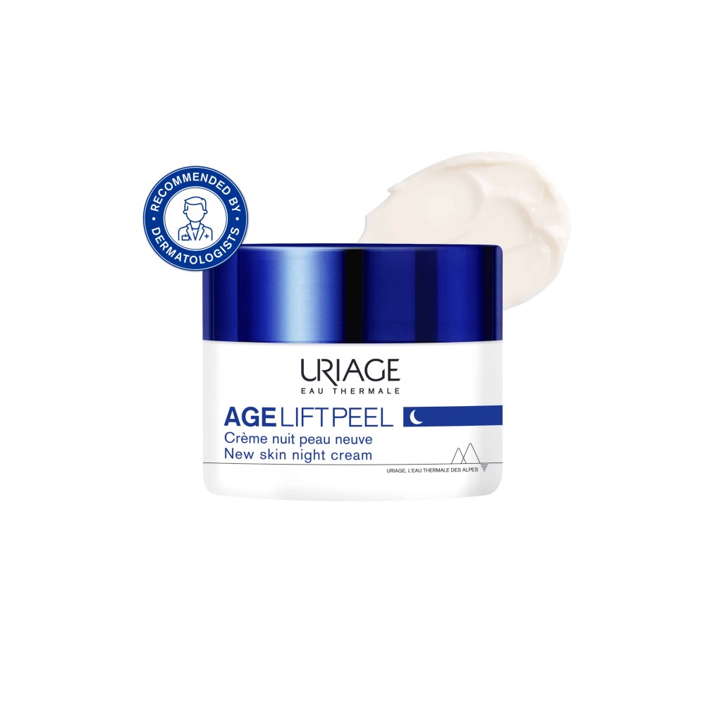 Preview 3 of Uriage Age Lift Peel Face Night Cream Απολεπιστική Κρέμα Προσώπου Νύκτος με Αντιγηραντική Δράση 50ml