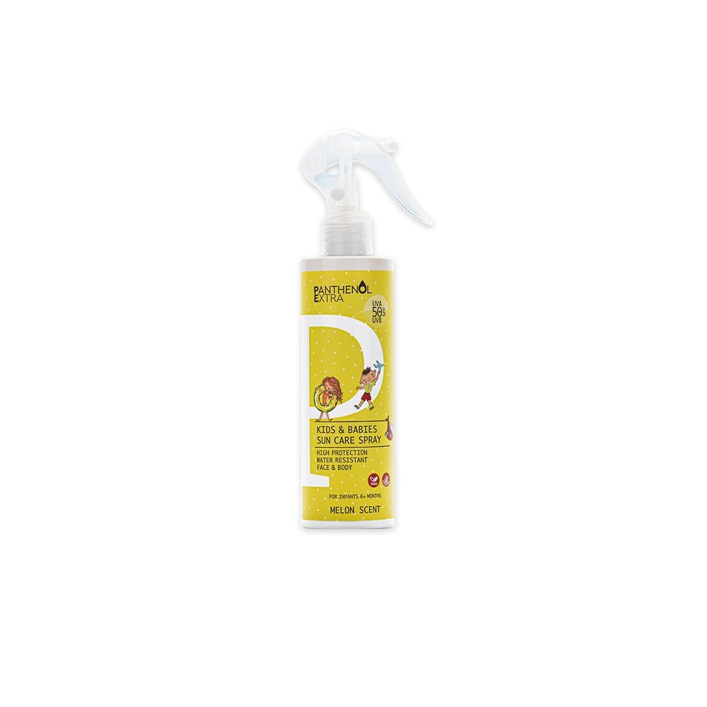 Medisei Panthenol Extra Kids & Babies Sun Care Spray Παιδικό Αντηλιακό Σπρέι SPF50 Με Άρωμα Πεπόνι 6+ Μηνών 250ml