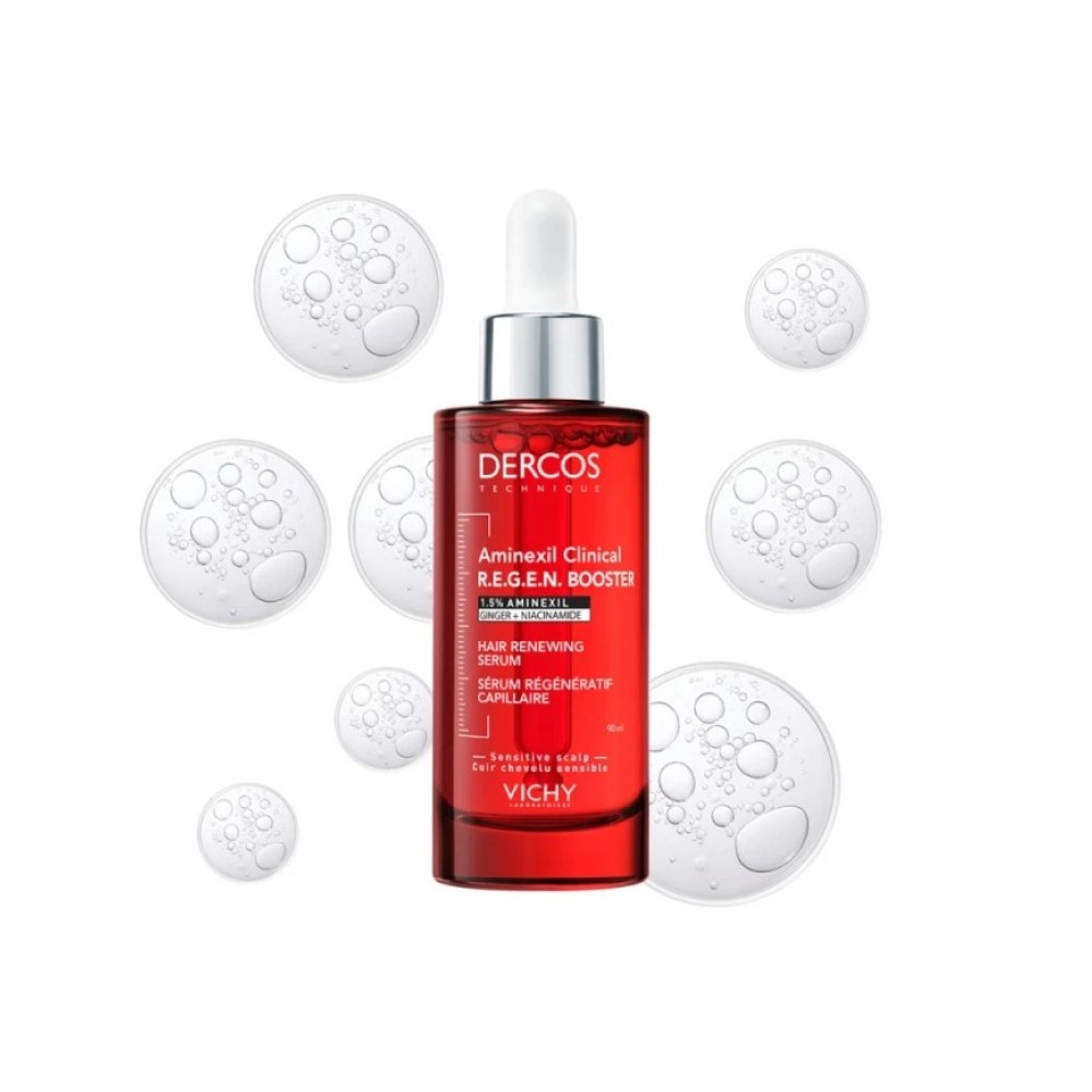 Preview image 1 of Vichy Dercos Aminexil Clinical R.E.G.E.N. Booster Ορός Ενδυνάμωσης Μαλλιών Ενάντια στην Τριχόπτωση 90ml