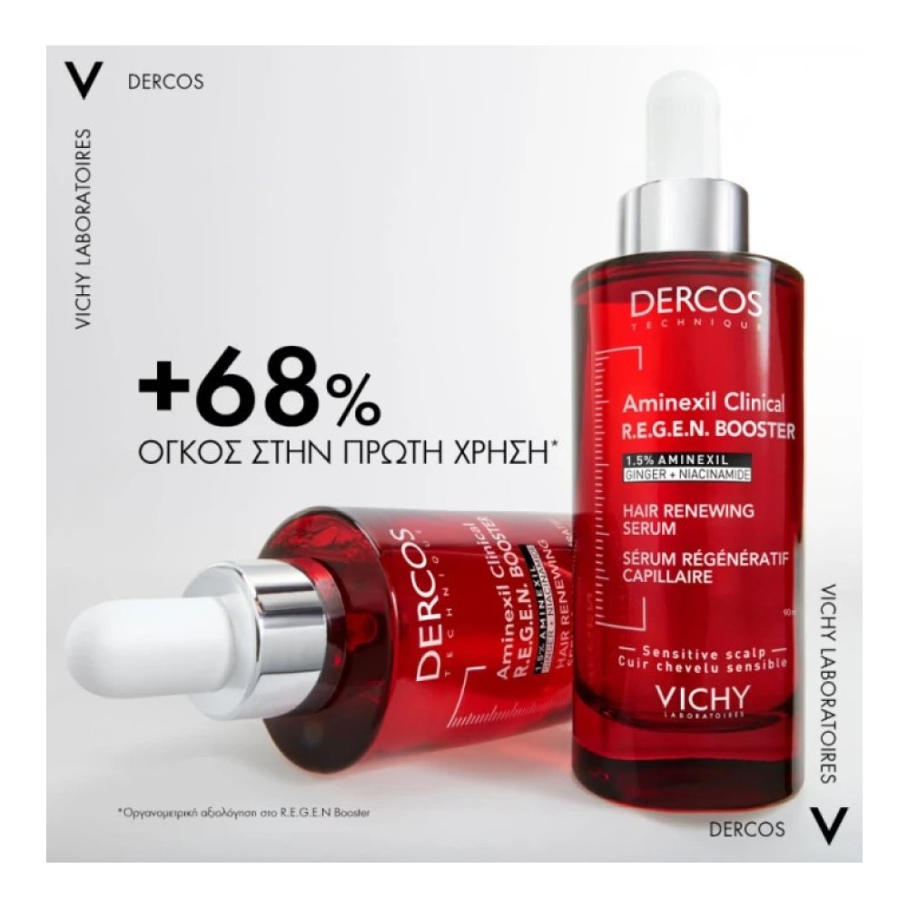 Preview image 2 of Vichy Dercos Aminexil Clinical R.E.G.E.N. Booster Ορός Ενδυνάμωσης Μαλλιών Ενάντια στην Τριχόπτωση 90ml
