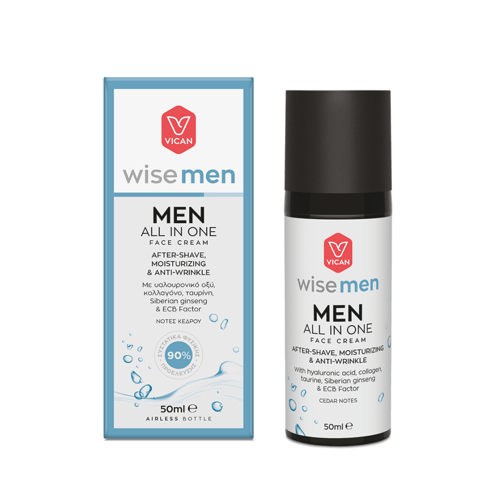 All In Wise Men MEN All In One After-Shave, Moisturizing & Anti-wrinkle Face Creme 50ml