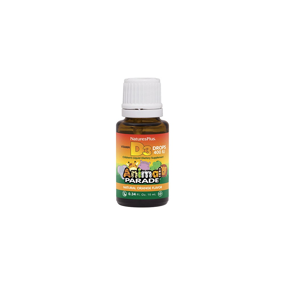 Με αγορές 2 συμπληρωμάτων Animal Parade της NaturesPlus, Δώρο Animal Parade D3 Drops 400IU 10ml