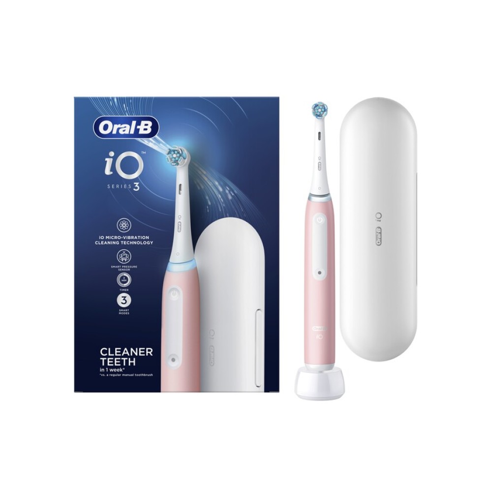 Oral-B iO Series 3 Magnetic Pink Ηλεκτρική Οδοντόβουρτσα Pink