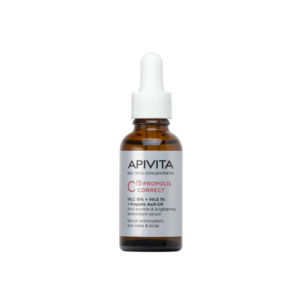 Preview image 1 of Apivita Bee Tech Concentrates C15 Propolis Correct Αντιρυτιδικός & Αντιοξειδωτικός Ορός Λάμψης 30ml