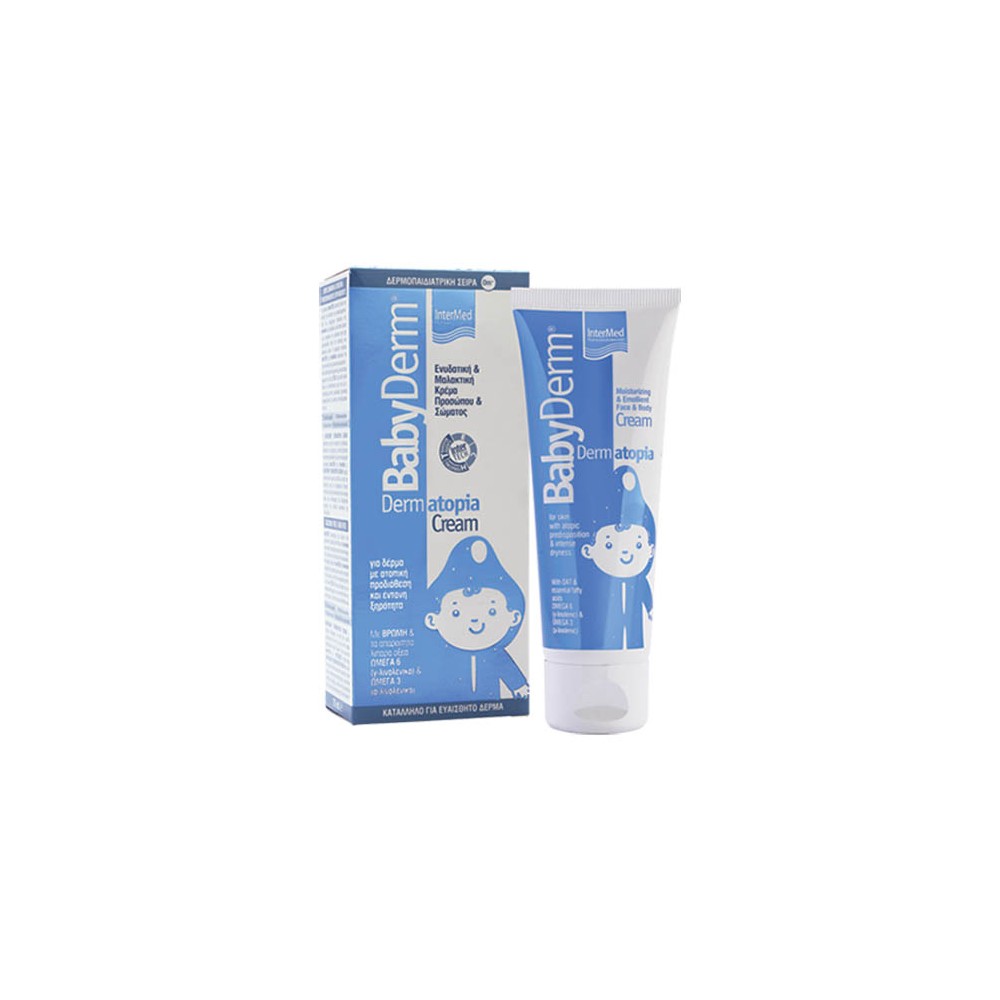 Με την αγορά Babyderm Dermatopia Bath Cream, Δώρο Intermed BabyDerm Dermatopia Cream 75ml