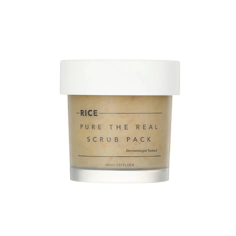 Thank You Farmer Rice Pure The Real Pack Face Scrub 100ml - Θρεπτικό Αυτό-θερμαινόμενο Scrub