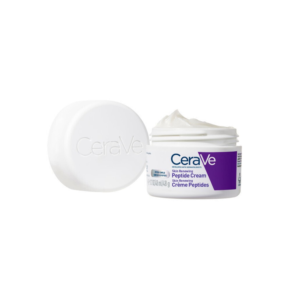 Preview 2 of Cerave Skin Renewing 48ωρη Κρέμα Προσώπου για Ενυδάτωση & Ανάπλαση με Ceramides & Πεπτίδια 48gr
