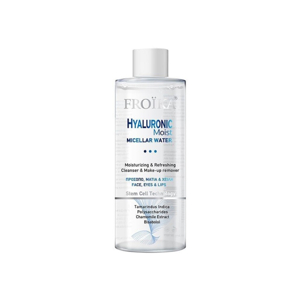 Froika Hyaluronic Moist Micellar Water Stem Cell Technology Νερό Καθαρισμού για Πρόσωπο, Μάτια & Χείλη, 400ml