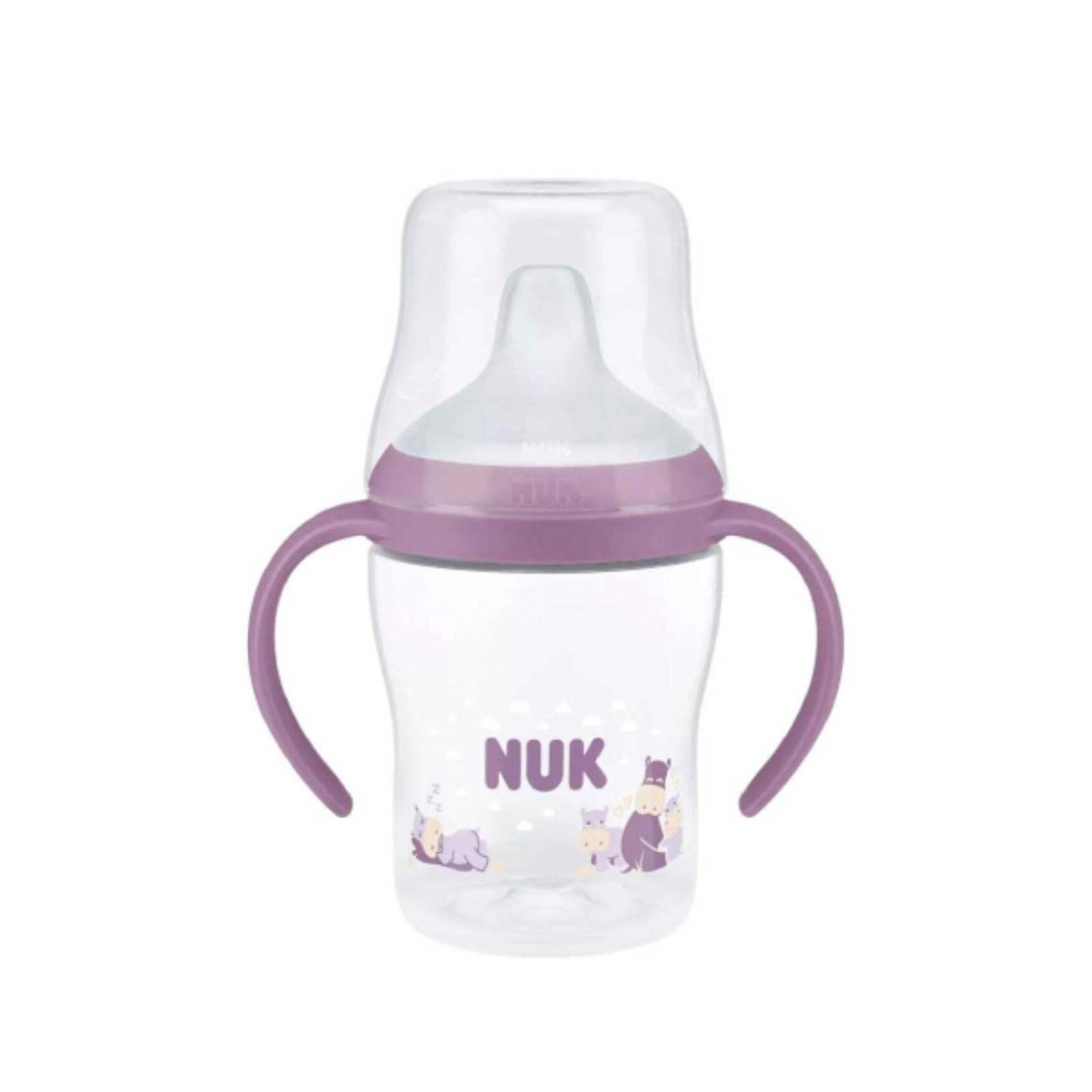 Nuk Perfect Match Εκπαιδευτικό Ποτήρι Για 6+Μηνών με Σχέδιο Ιπποπόταμος Μωβ 150ml