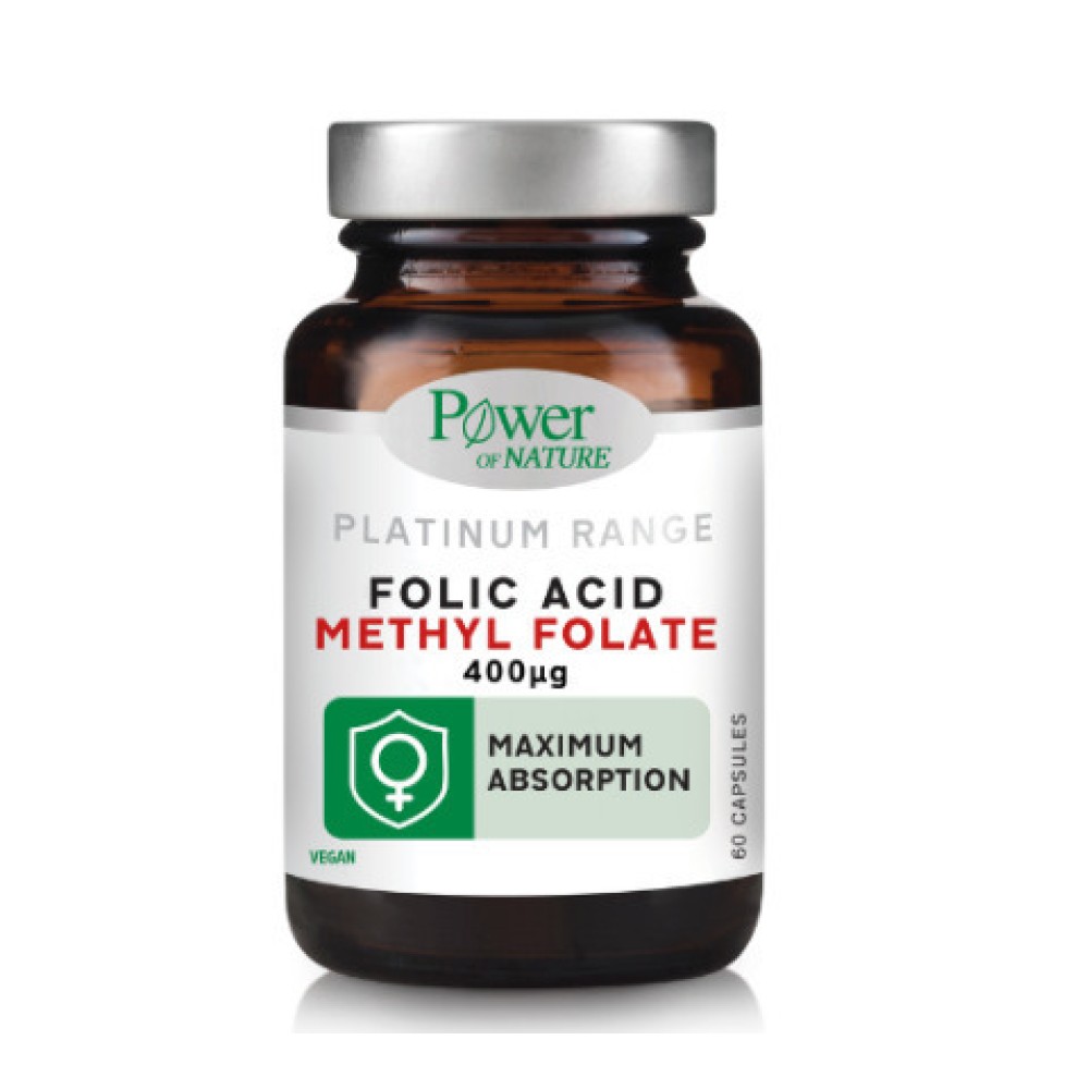 Power Health Platinum Range Folic Acid Methyl Folate 400μg για το Νευρικό Σύστημα 60 Δισκία