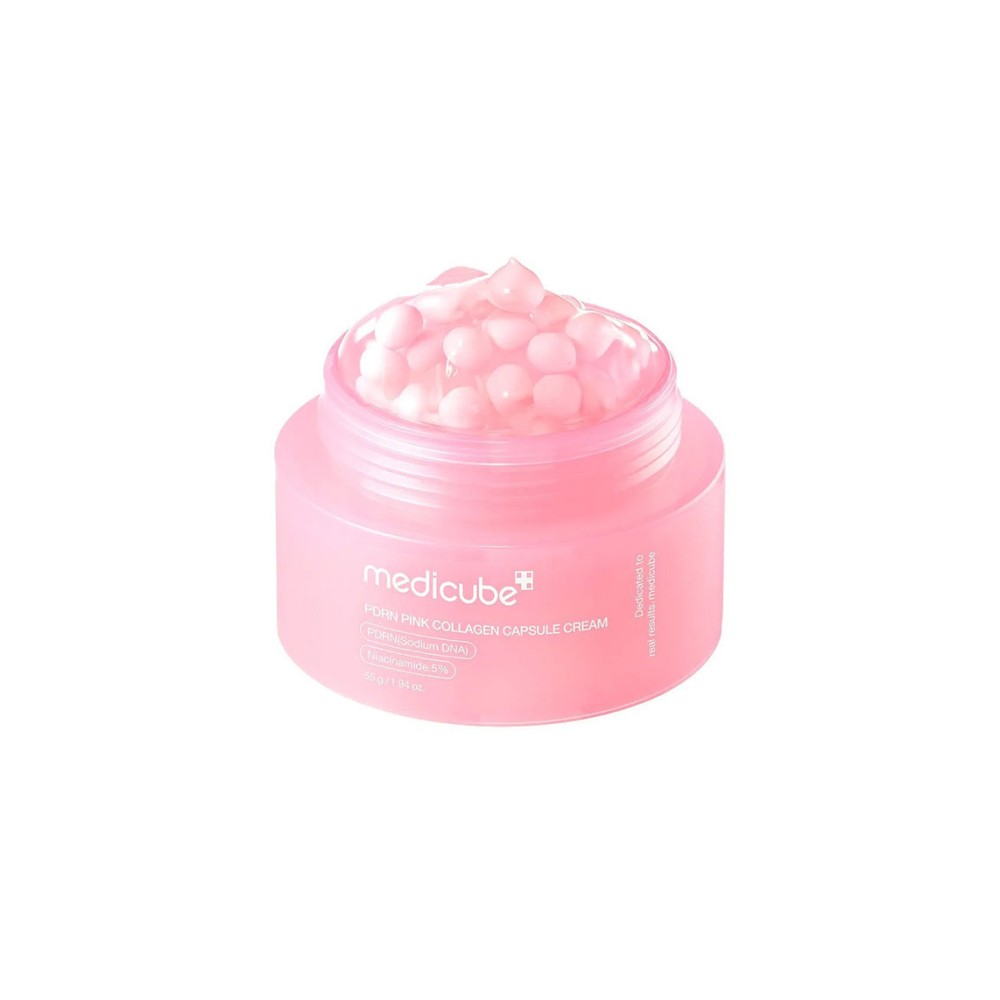 Preview 2 of Medicube PDRN Pink Collagen Capsule Cream Κρέμα Προσώπου κατά των Ατελειών με Υαλουρονικό Οξύ & Κολλαγόνο 55gr