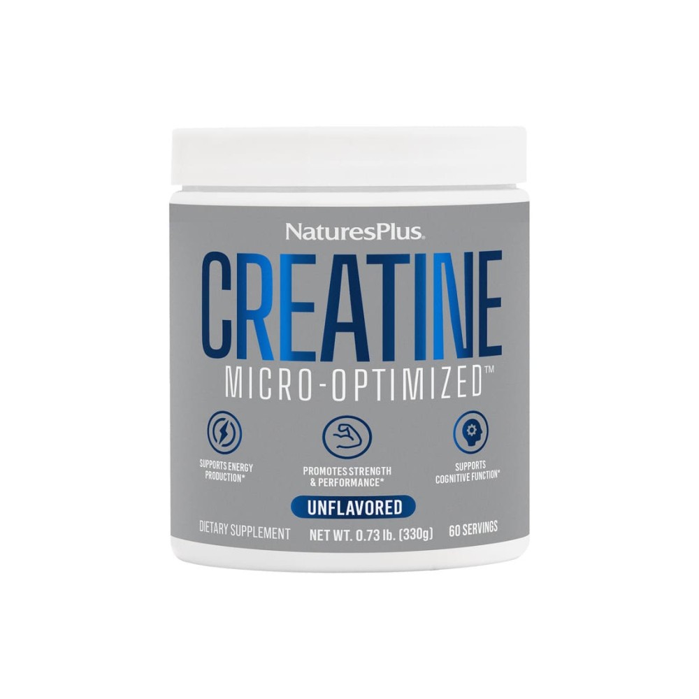 Natures Plus Nature's Plus Natures Plus Creatine Monohydrate Powder Συμπλήρωμα Διατροφής με Μονοϋδρική Κρεατίνη 330gr