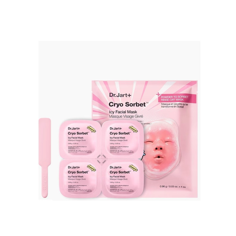 Preview 2 of Dr.Jart+ Cryo Sorbet Icy Facial Mask Μάσκα Προσώπου για Μείωση Πρηξίματος & Αίσθηση Δροσιάς, 4x0.96g