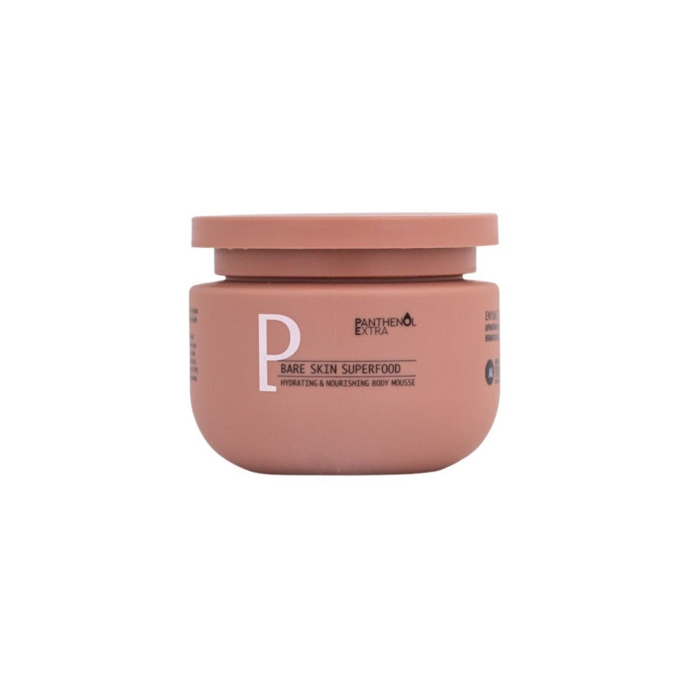 Panthenol Extra Bare Skin Superfood Body Mousse Ενυδατικό Mousse Σώματος για Ξηρές & Αφυδατωμένες Επιδερμίδες 250ml