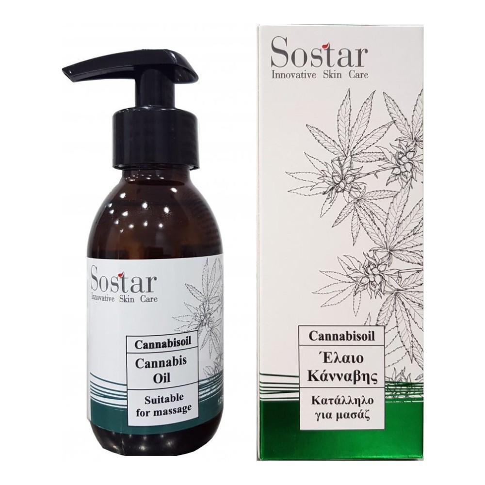 Preview 2 of Sostar Cannabisoil Έλαιο Κάνναβης Κατάλληλο για Μασάζ 125ml