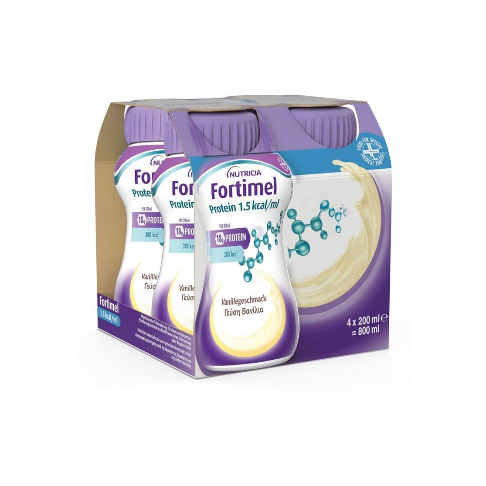 Nutricia Fortimel Protein 18g με Γεύση Βανίλια 4x200ml
