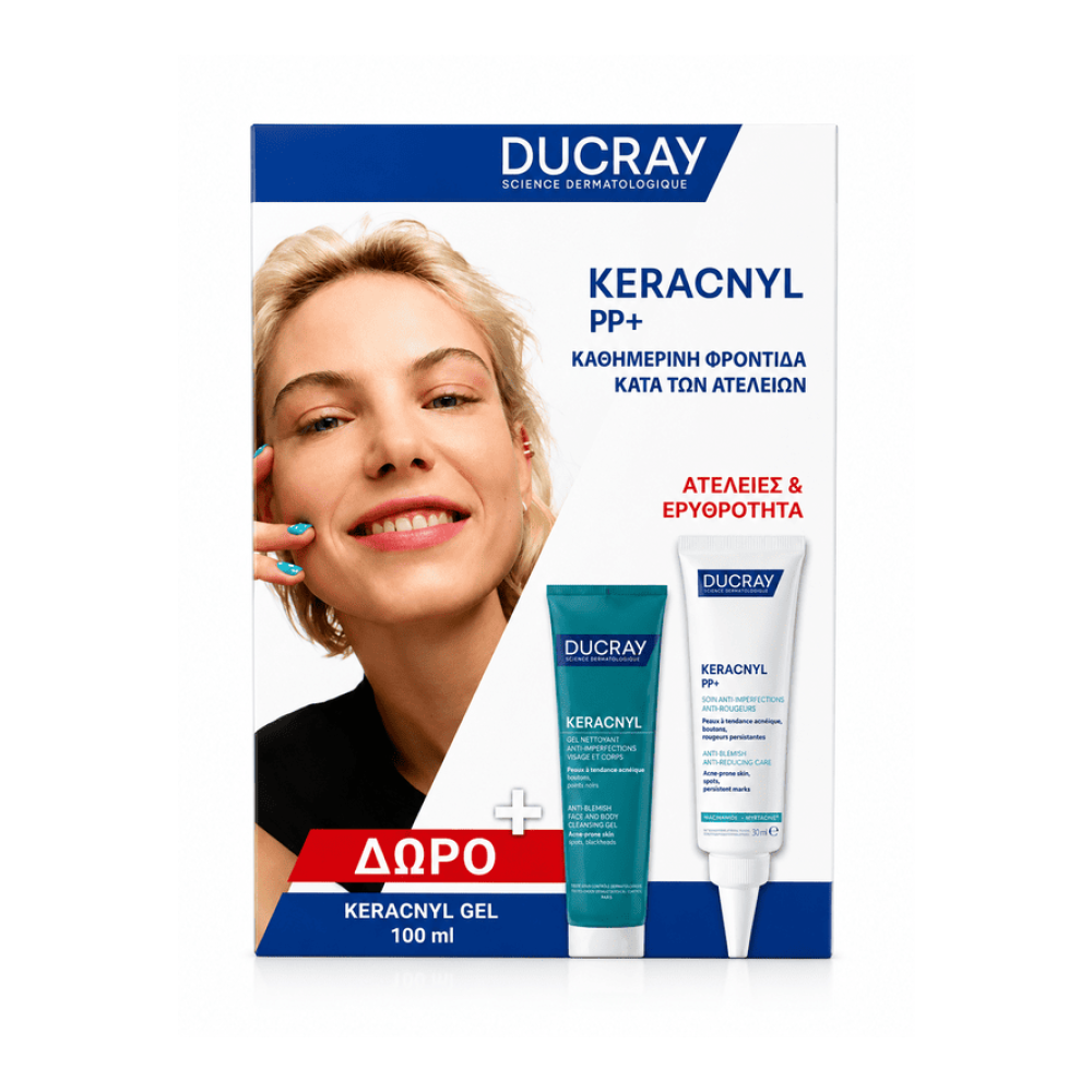 Ducray Promo Keracnyl PP+ Anti-Blemish Cream 30ml & Δώρο Face & Body Foaming Gel 100ml