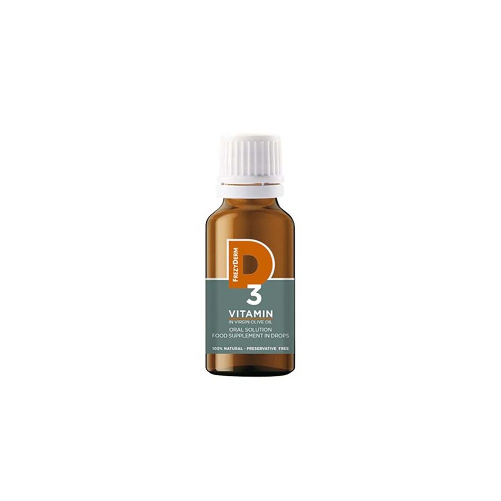 Preview 2 of Frezyderm Vitamin D3 Βιταμίνη σε Παρθένο Ελαιόλαδο, Πόσιμο Συμπλήρωμα Διατροφής σε Σταγόνες 20ml