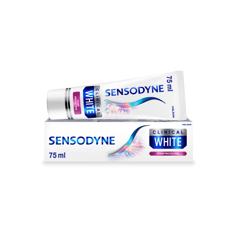 Sensodyne Clinical White Toothpaste for 2 Tones Whiter Teeth & 24h Sensitivity Protection